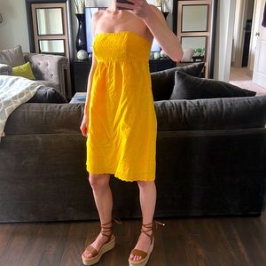 Strapless yellow dress - worn once